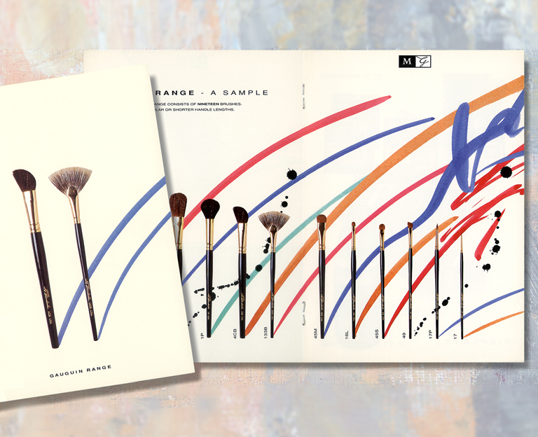 Grumbacher Cosmetic Brushes Print Design