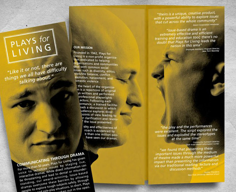 Plays for Living Print Design